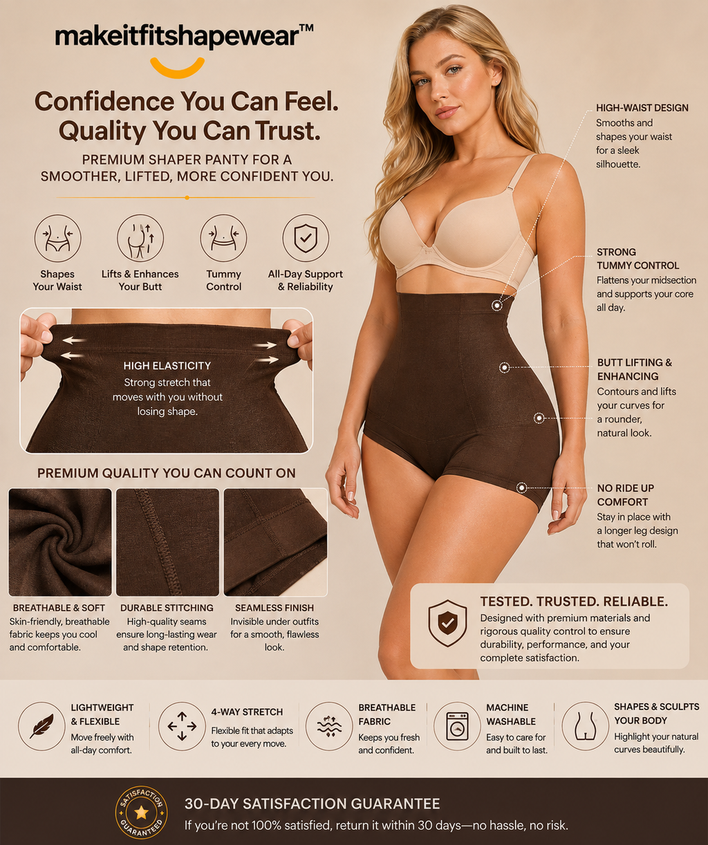 MakeItFit™ SculptCurve™ Tummy Control Thong
