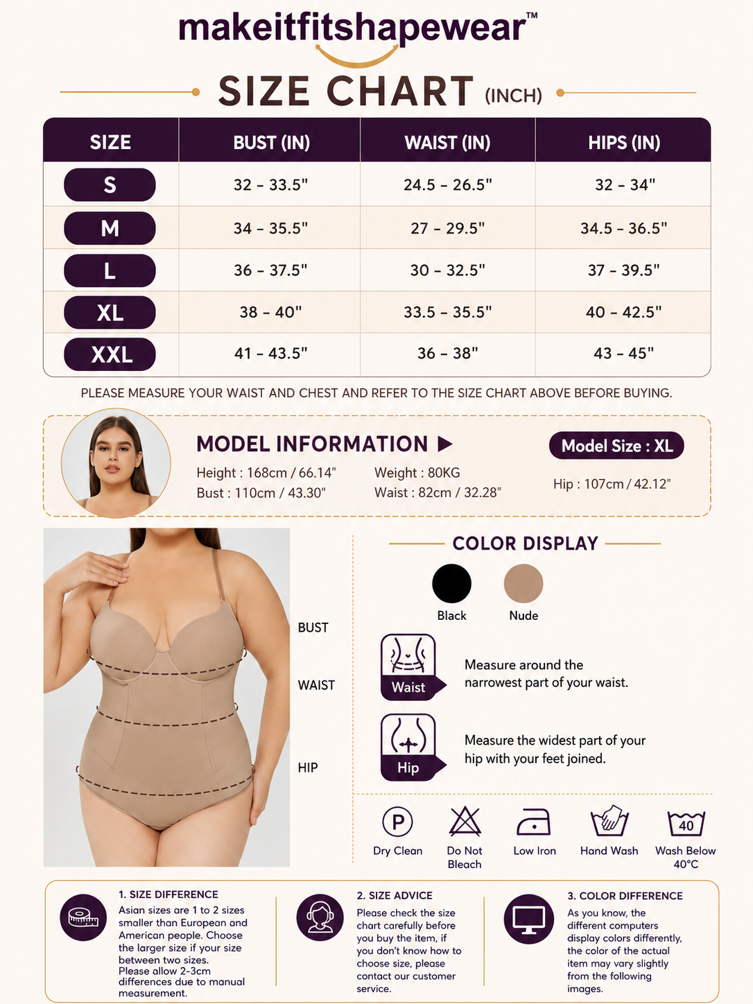 MakeItFit™ CurveSculpt Plus Support Bodysuit