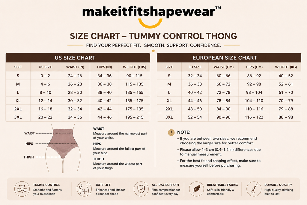 MakeItFit™ SculptLace™ Butt-Lift Shaping Brief