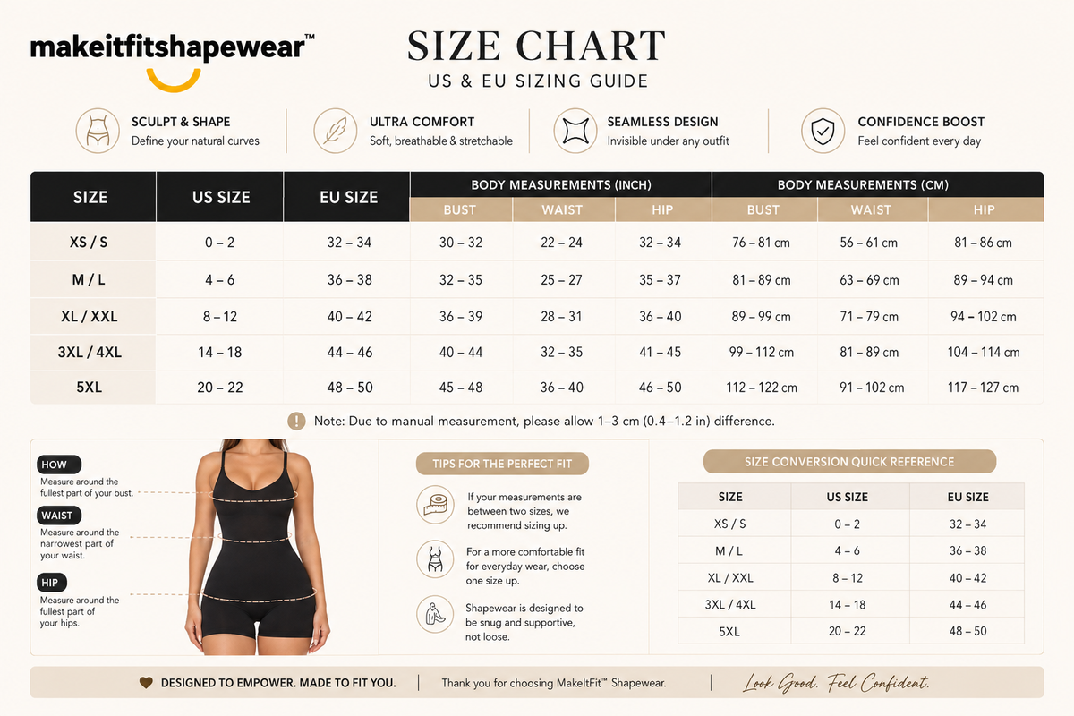 MakeItFit™ AuraSculpt Seamless Bodysuit