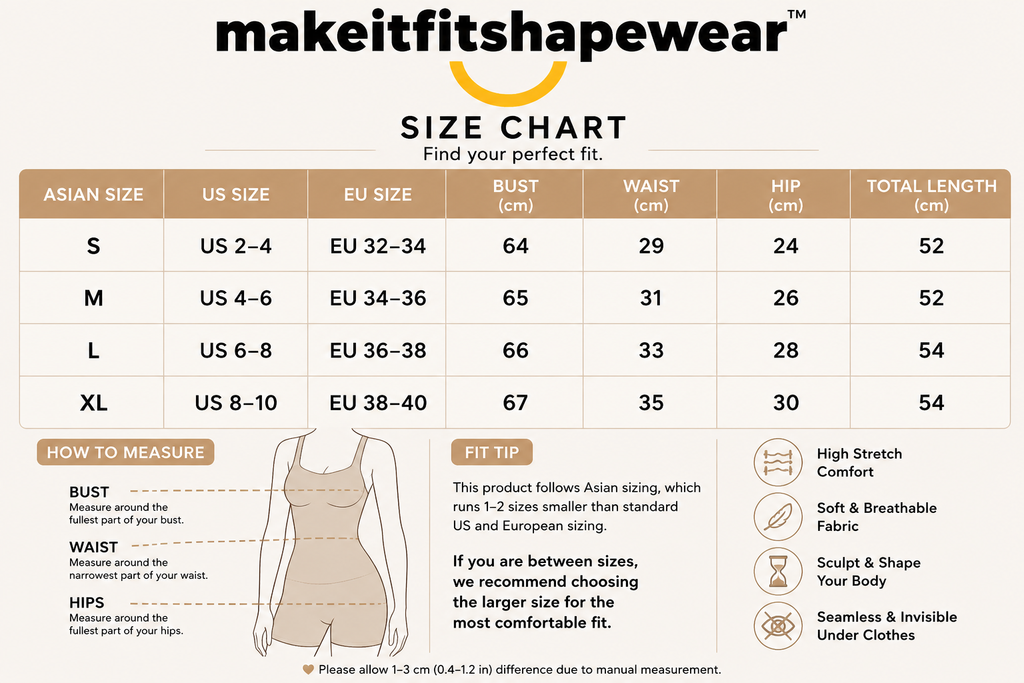 MakeItFit™ SculptFlex Long Sleeve Seamless Bodysuit
