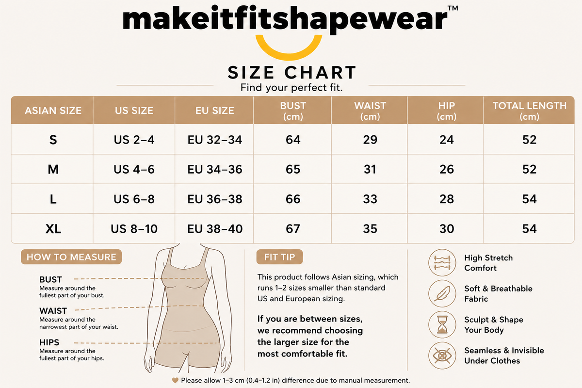 MakeItFit™ SculptFlex Long Sleeve Seamless Bodysuit