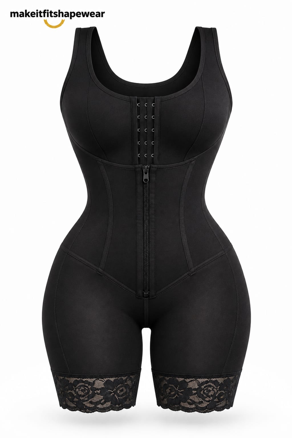 MakeItFit™ PowerSculpt Zip Compression Bodysuit