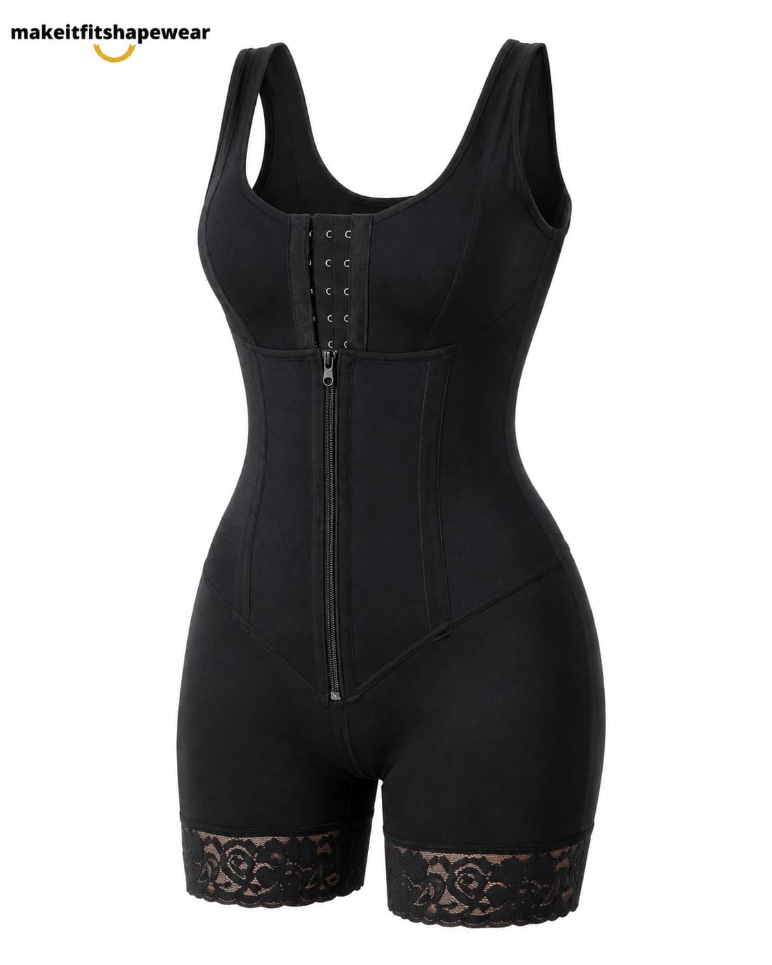 MakeItFit™ PowerSculpt Zip Compression Bodysuit