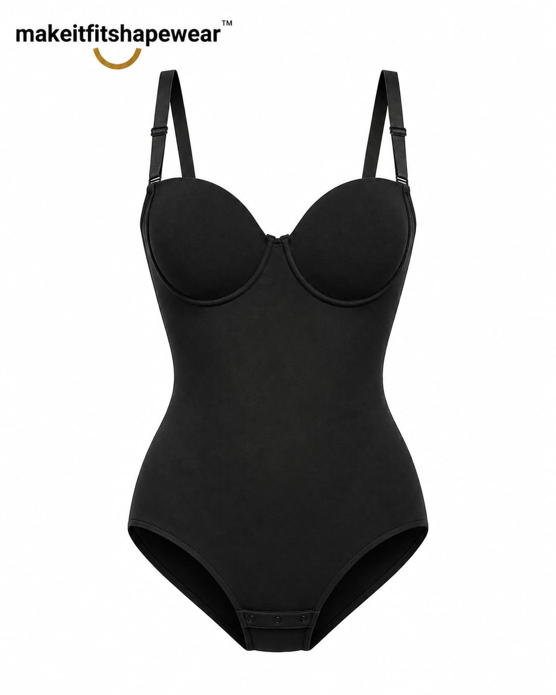 MakeItFit™ SculptFlex Open-Back Bodysuit Shapewear