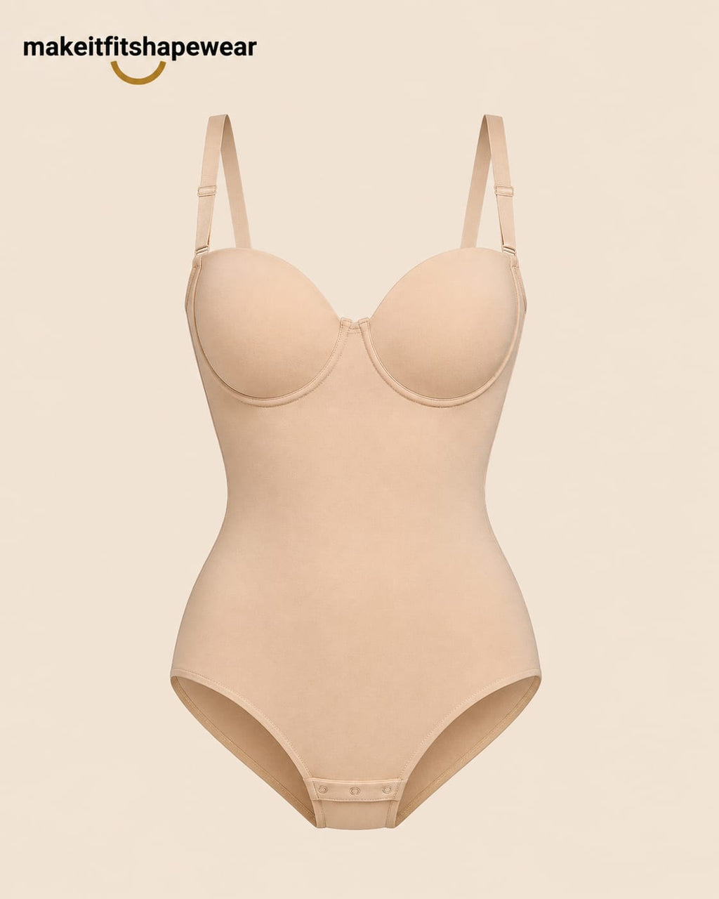 MakeItFit™ SculptFlex Open-Back Bodysuit Shapewear