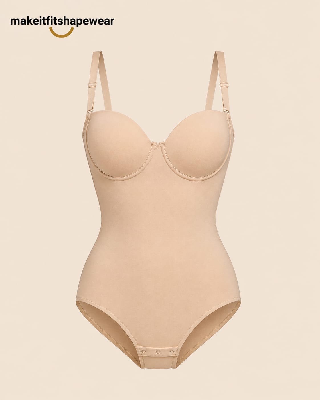MakeItFit™ SculptFlex Open-Back Bodysuit Shapewear
