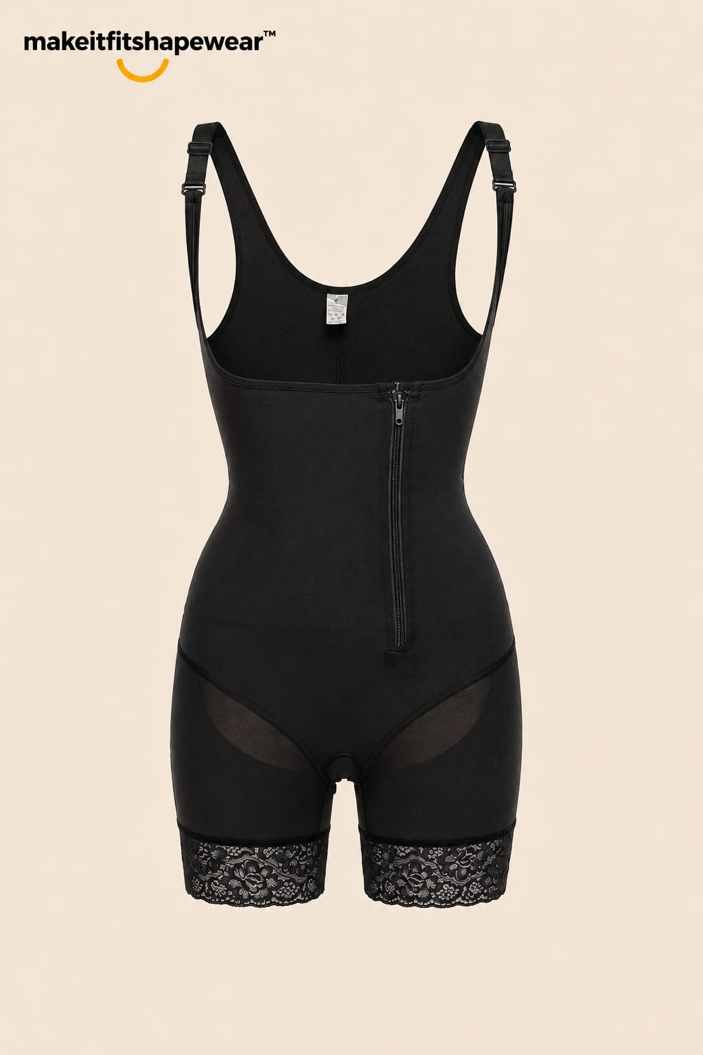 MakeItFit™ SculptZip Lace Bodysuit