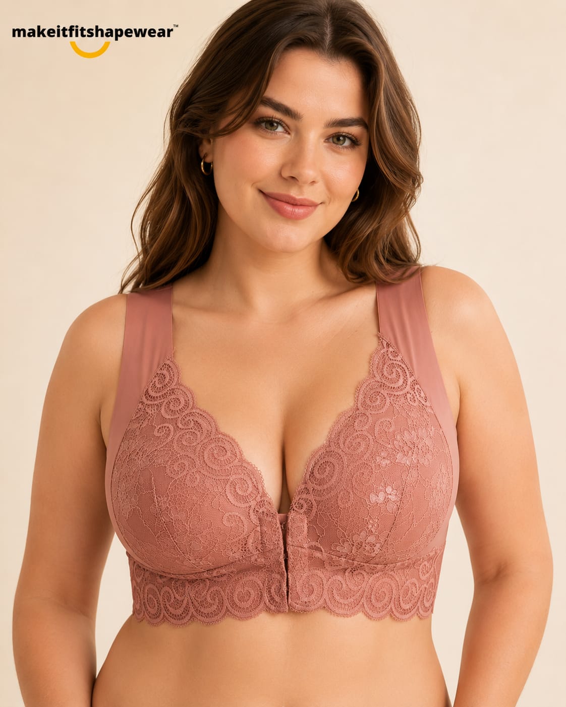 MakeItFit™ LuxeLift Front-Closure Support Bra
