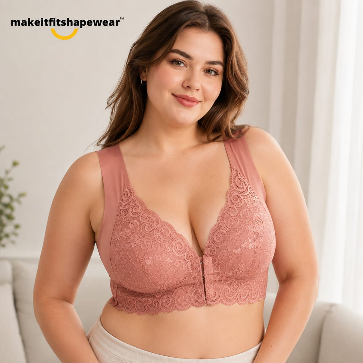MakeItFit™ LuxeLift Front-Closure Support Bra