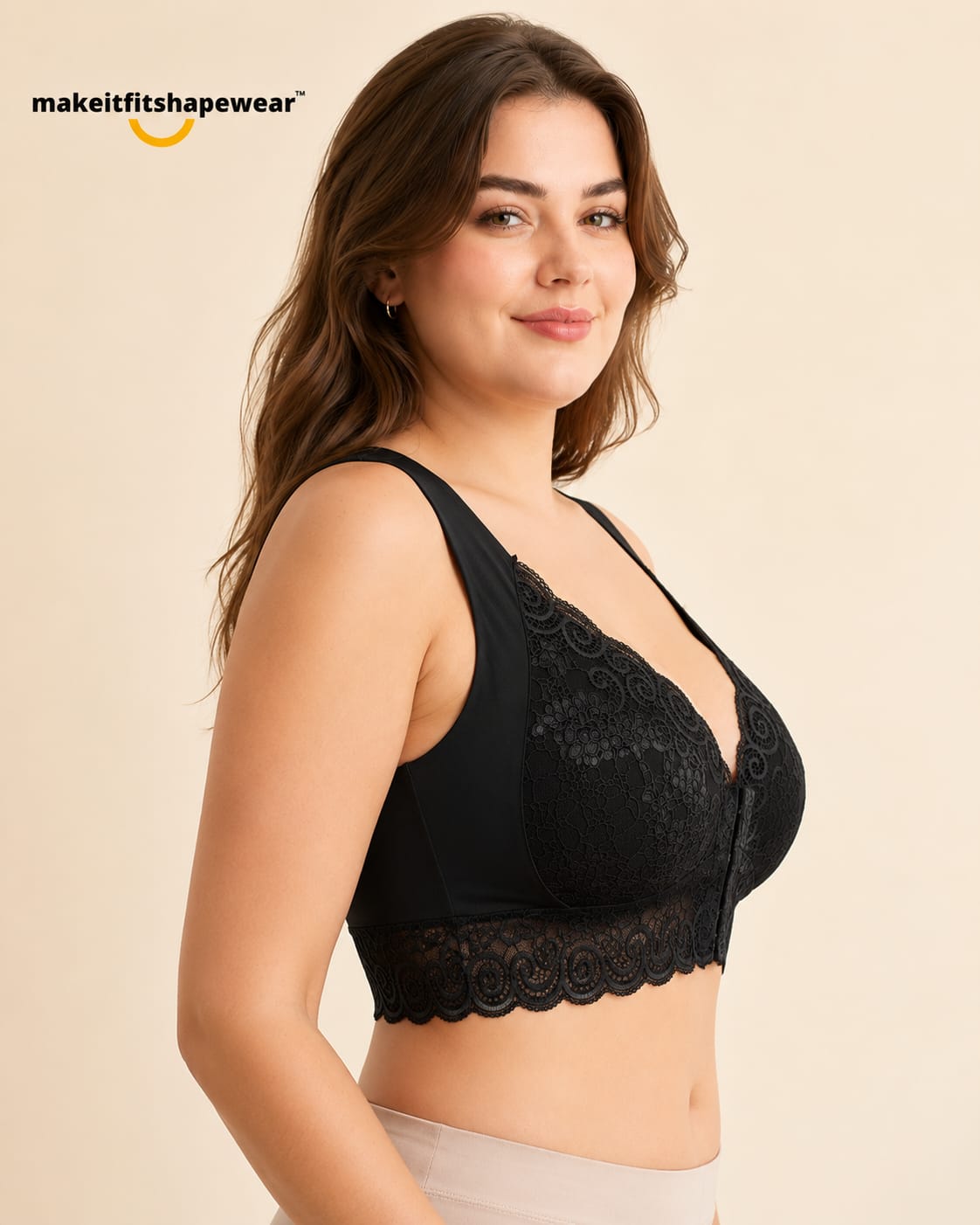 MakeItFit™ LuxeLift Front-Closure Support Bra