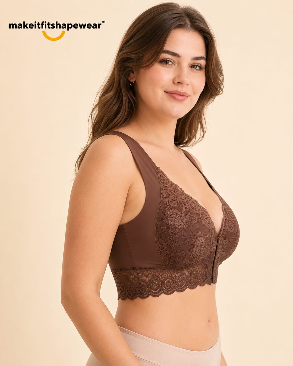 MakeItFit™ LuxeLift Front-Closure Support Bra