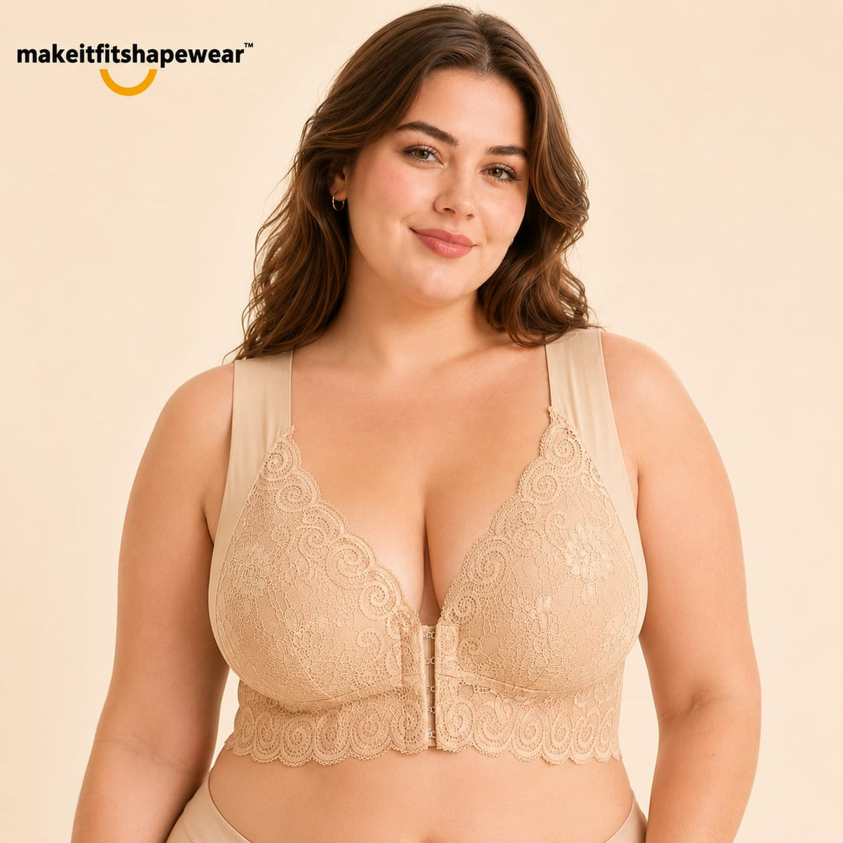 MakeItFit™ LuxeLift Front-Closure Support Bra