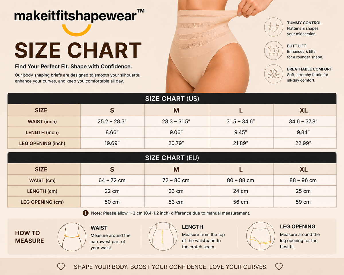 MakeItFit™ SmoothContour™ High-Waist Seamless Underwear
