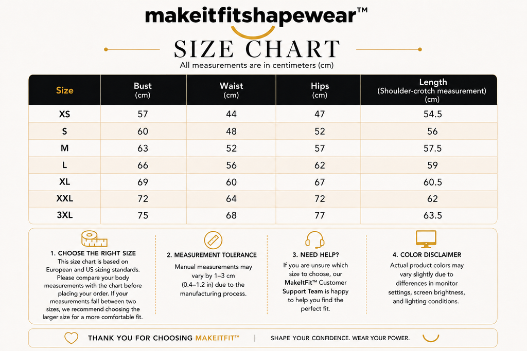 MakeItFit™ CurveComfort Plus Size Sculpting Bodysuit