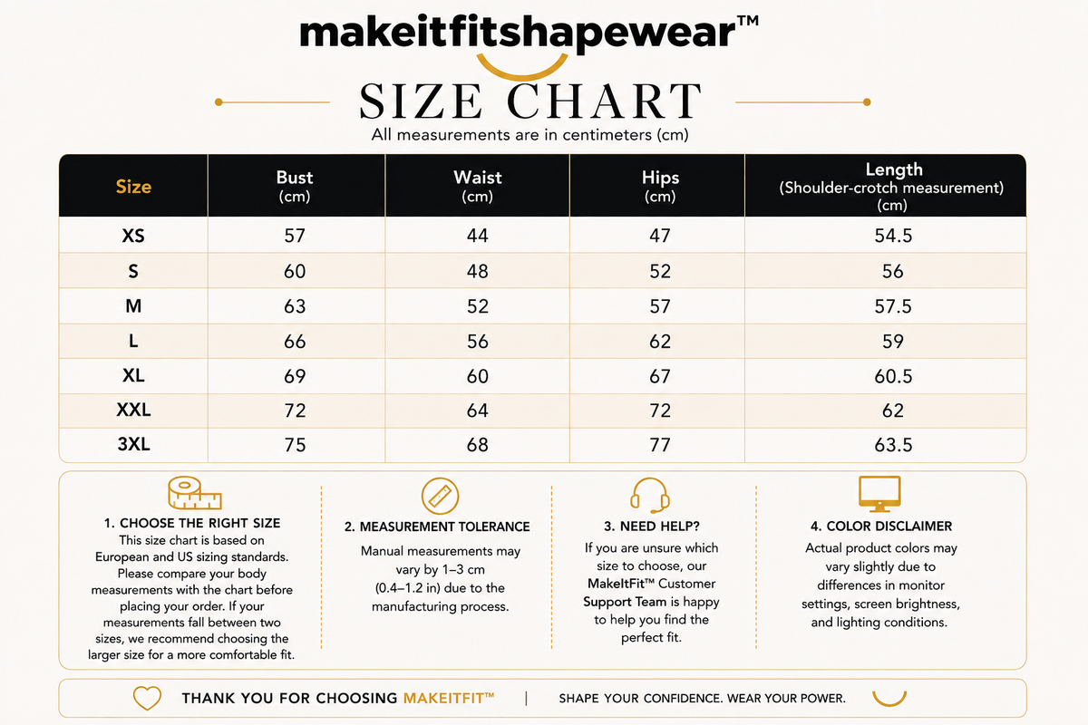 MakeItFit™ CurveComfort Plus Size Sculpting Bodysuit