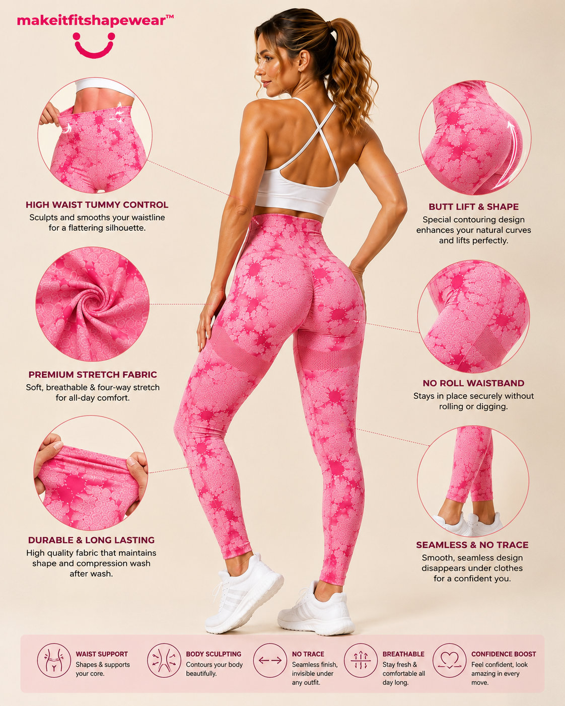 MakeItFit™ SculptFit™ Yoga Leggings