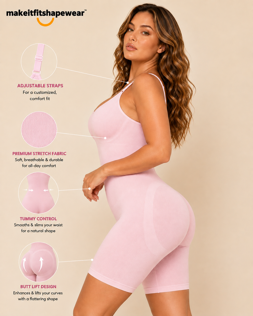 MakeItFit™ CurveFlex Seamless Sculpt Bodysuit