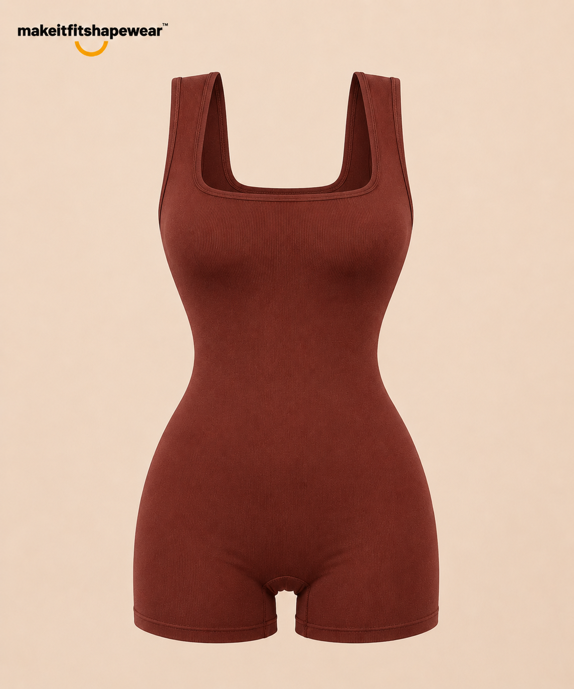 MakeItFit™ Seamless Square Neck Sculpting Bodysuit