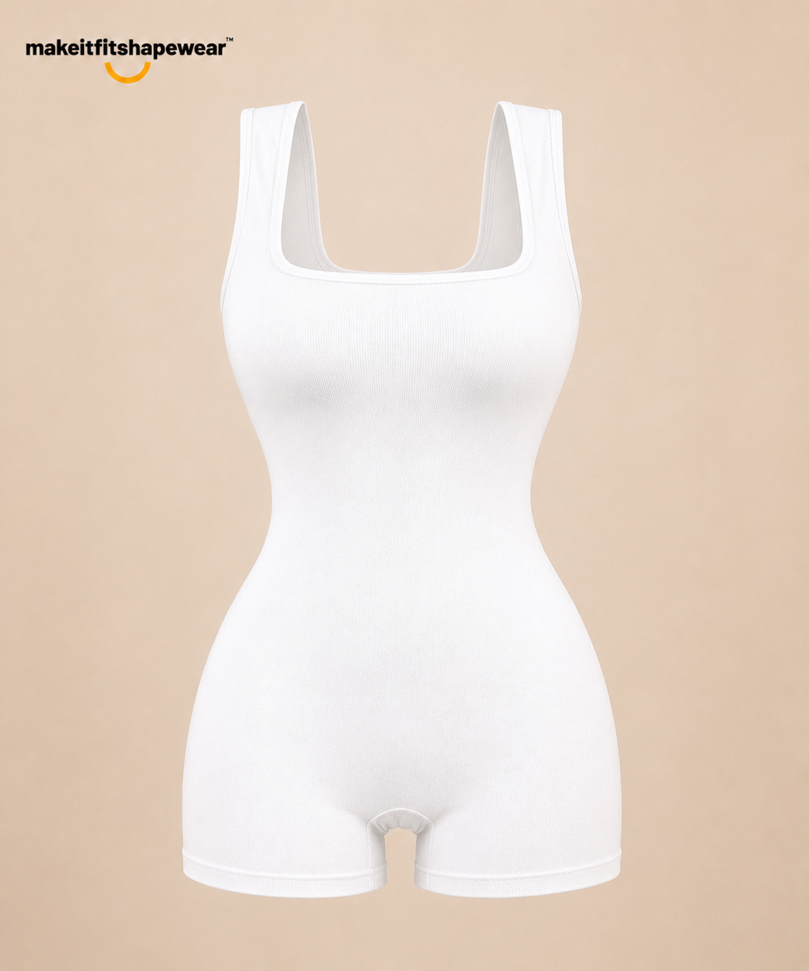 MakeItFit™ Seamless Square Neck Sculpting Bodysuit