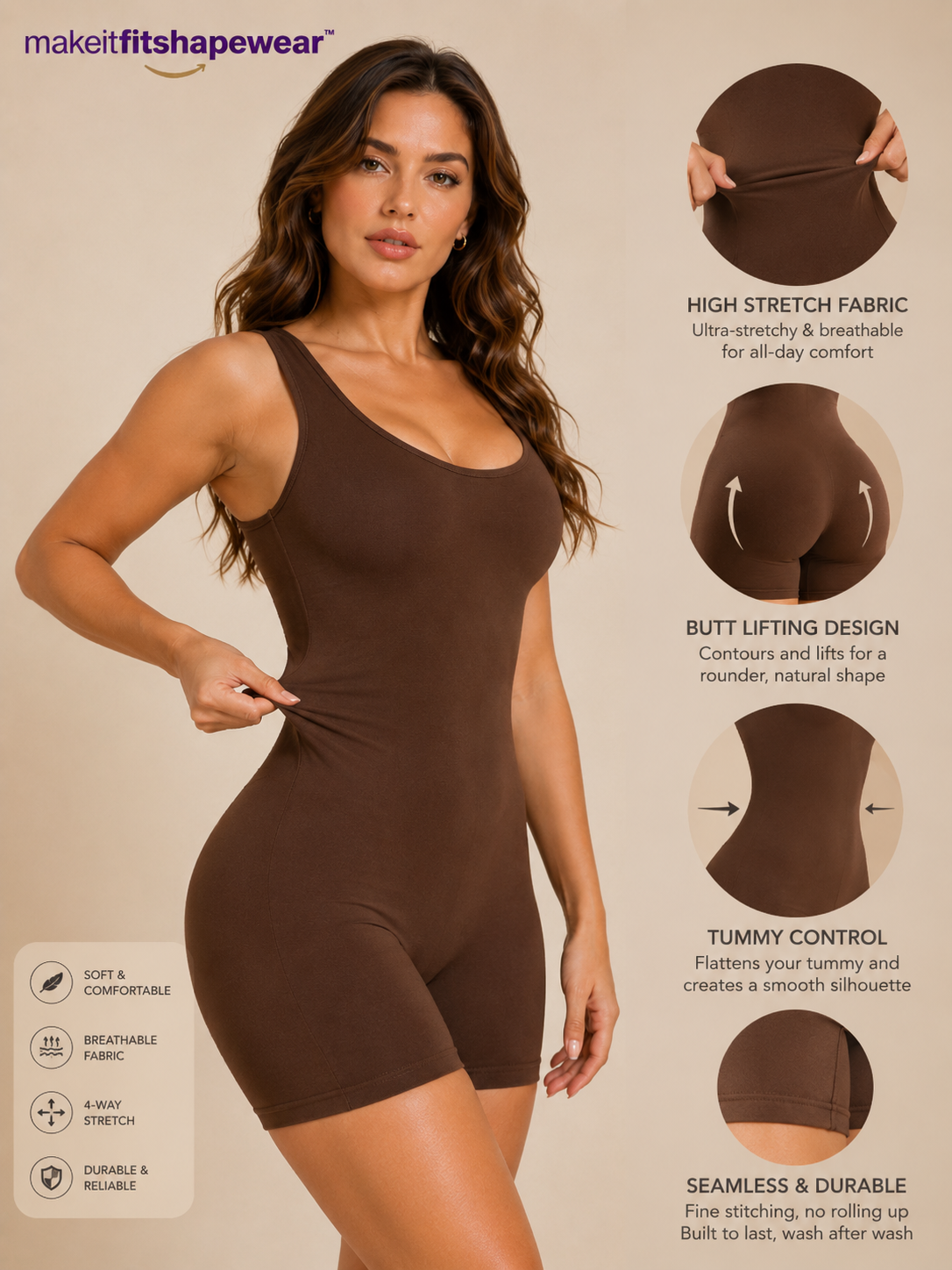 MakeItFit™ Sculpt & Lift Seamless Bodysuit