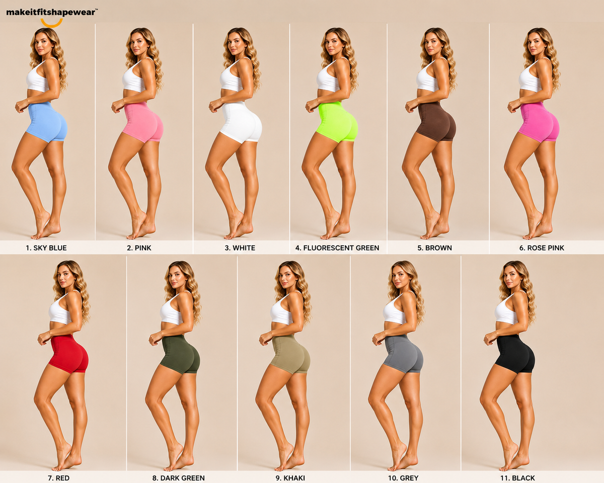 MakeItFit™ SculptBooty™ Seamless Gym Shorts