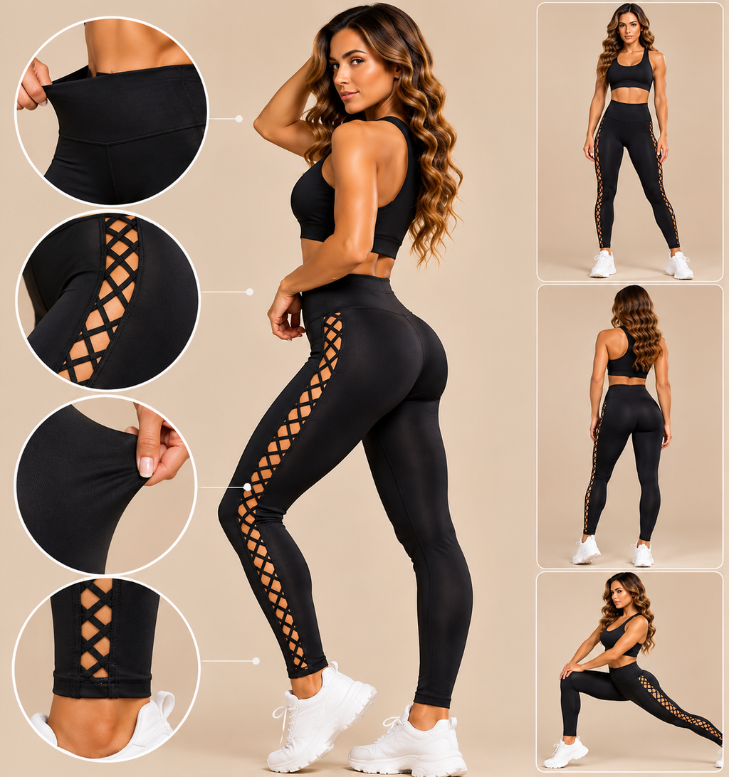 MakeItFit™ SculptLace™ High-Waist Yoga Leggings