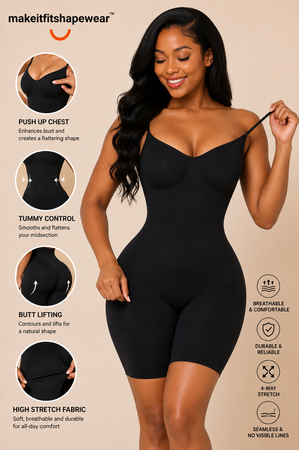 MakeItFit™ Curve Seamless Sculpt Bodysuit