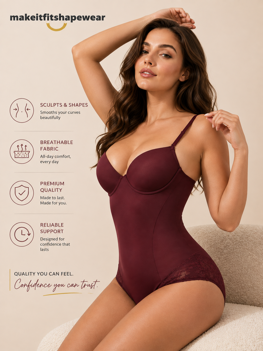 MakeItFit™ LuxeLift Sculpting Bodysuit
