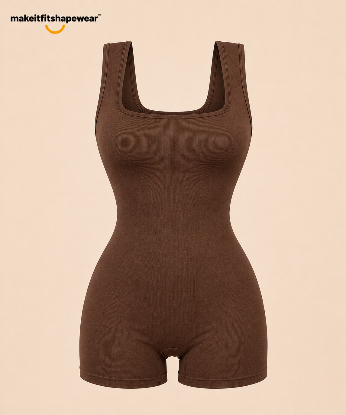 MakeItFit™ Seamless Square Neck Sculpting Bodysuit