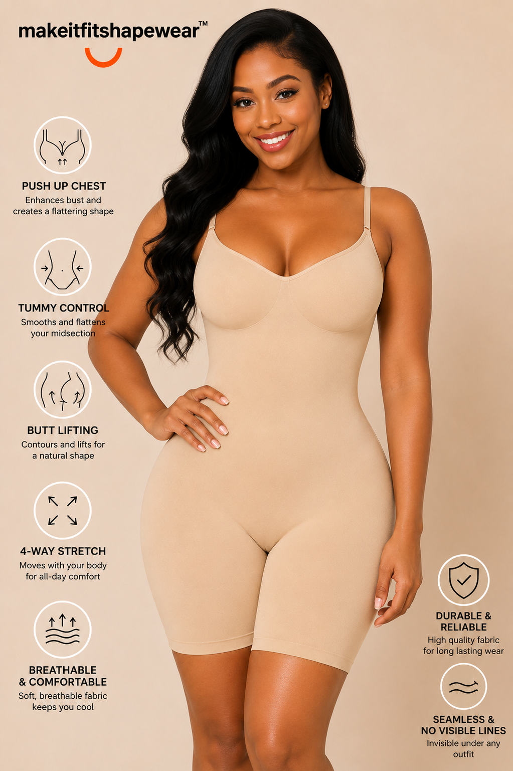 MakeItFit™ Curve Seamless Sculpt Bodysuit