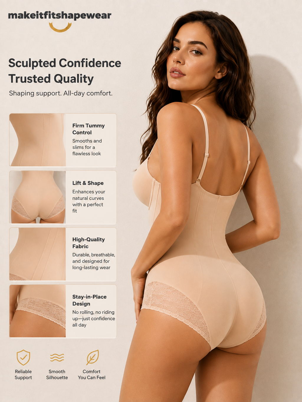 MakeItFit™ LuxeLift Sculpting Bodysuit